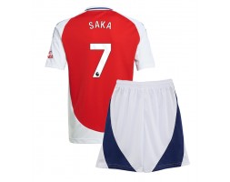 Arsenal Bukayo Saka #7 Hemmakläder Barn 2024-25 Kortärmad (+ Korta byxor)